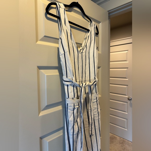 Madewell Striped Pull on Jumpsuit in Marta Stripe - Picture 8 of 12